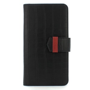 スマホケース 全機種対応 手帳型ケース Fantastick Large Free Size Case Leather (Black)