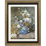 【世界の名画古銭額装】ルノアール「春の花束」(複製画)（509×394mm）