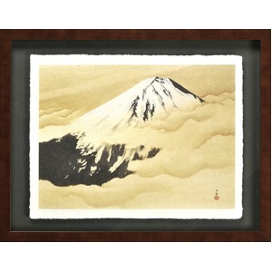 【世界の名画古銭額装】横山大観「日本心神」(複製画)（509×394mm）