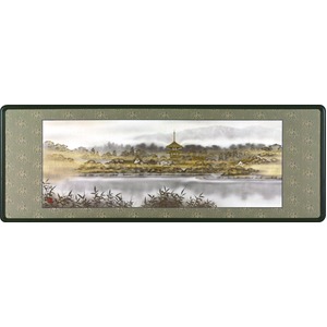 【三輪映章 作画】「扁額　古都塔韻　4尺」（45cm×124cm）