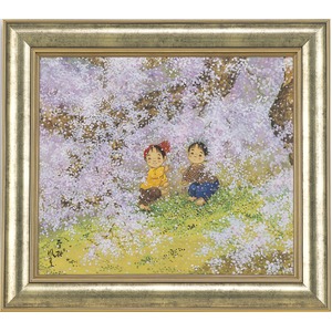 【開田風童】雪桜 F10(530×455mm)