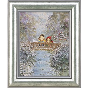 【開田風童】雪舞橋 Ｆ６(409×318mm)