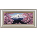 【Ｌｅｅ．Ｆｒａｎｋｌｅｎ】富士山と桜　WF3(546×220mm) 