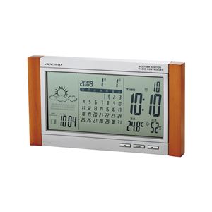 カレンダー電波時計（天気予報機能付き） TSB-376