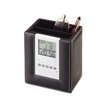 時計付 リモコンスタンド BK 16280