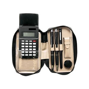 ブラック電卓付印章セット BL1500OC