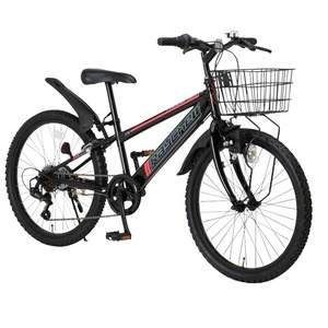 子供用自転車 24インチ/ブラック(黒) シマノ6段変速 【Raychell】 レイチェルCTB-246R