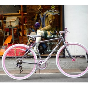 クロスバイク 700c（約28インチ）/メタル×ピンク シマノ7段変速 重さ/11.8kg 【Raychell+】 レイチェルプラス R+712 Andersen