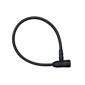 ワイヤーロック TPE樹脂使用 内溝キー3本付き 【J&C】 JC-031W ブラック(黒) 〔自転車パーツ/アクセサリー〕