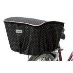 バスケットカバー(自転車後ろカゴ用カバー) 撥水加工/反射マーク付き 【MARUTO】 D-4RMT 黒 〔自転車パーツ/アクセサリー〕