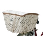 バスケットカバー(自転車後ろカゴ用カバー) 撥水加工/反射マーク付き 【MARUTO】 D-4RMT 白 〔自転車パーツ/アクセサリー〕