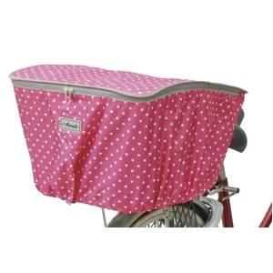 バスケットカバー(自転車後ろカゴ用カバー) 撥水加工/反射マーク付き 【MARUTO】 D-4RMT ピンク 〔自転車パーツ/アクセサリー〕