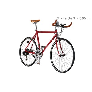 クロスバイク 27.5インチ/レッド シマノ21段段変速 重さ11.2kg フレームサイズ/520mm 【AlfaRomeo】 AL-TR650C