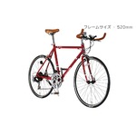 クロスバイク 27.5インチ/レッド シマノ21段段変速 重さ11.2kg フレームサイズ/520mm 【AlfaRomeo】 AL-TR650C