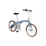 折りたたみ自転車 20インチ/ブルー(青) シマノ7段変速 重さ13.0kg 【FIAT】 フィアット AL-FDB207V