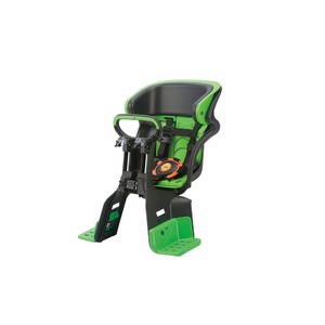 ヘッドレスト付きフロント子供乗せ(自転車用チャイルドシート) 前用 【OGK】FBC-011DX3 ブラック(黒)/グリーン(緑)