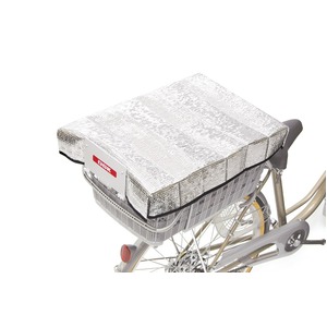 後ろバスケット用カバー(自転車カゴ用保護シート) 【OGK】 TN-7L シルバー(銀) 〔自転車パーツ/アクセサリー〕