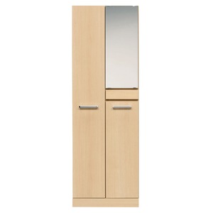 ハイタイプシューズボックス 【幅60cm】 木製 オートヒンジ/プラ棚付き 日本製 ナチュラル 【完成品】【開梱設置】