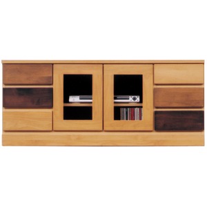 3段ローボード(テレビ台/テレビボード) 【幅120cm】 木製 日本製 ナチュラル 【完成品】