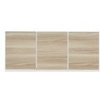上置き(ダイニングボード/レンジボード用戸棚) 幅100cm 日本製 ブラウン 【完成品】