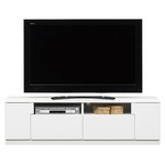 ローボード(テレビ台/テレビボード) 幅150cm オープン収納棚付き 日本製 ブラック木目調（黒）【完成品】
