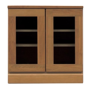 4段ローボード（テレビ台/テレビボード） 【Aタイプ/幅60cm】 木製 扉収納付き 日本製 ブラウン 【完成品】
