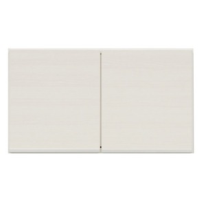 上置き(ダイニングボード/レンジボード用戸棚) 幅75cm 日本製 ホワイト(白) 【完成品】