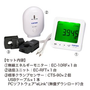 カスタム 無線エネルギーモニター EC-10RF