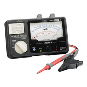 日置電機 絶縁抵抗計 アナログメグオームハイテスタ（スイッチ付リード9788-01付） IR4013-11