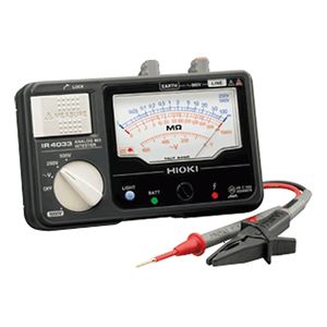 日置電機 絶縁抵抗計 3レンジ アナログメグオームハイテスタ IR4033-10