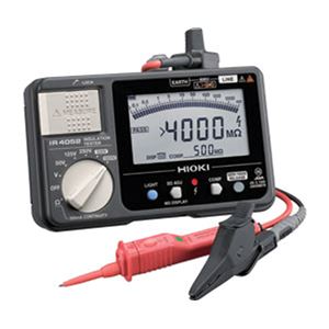 日置電機 5レンジ デジタル絶縁抵抗計（スイッチ付リード9788-01付） IR4052-11