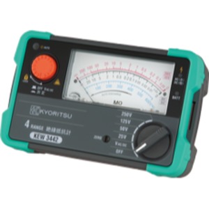 日置電機 キューメグ 4レンジ絶縁抵抗計 （25V／50V／125V／250V） 3442