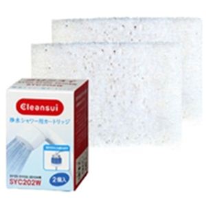 クリンスイ 浄水シャワー用 交換用浄水カートリッジ 2個入 SYC202W（旧ピュアピュアII及びバスデピュピュア用）