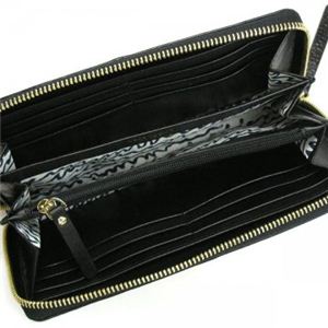 KATE SPADE(ケイトスペード) 長財布 DARIEN METALLIC PWRU1461 15 ブラック/シルバー H11×W19.5×D2.5