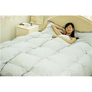 新20色羽根布団8点セット セミダブル シルバーアッシュ