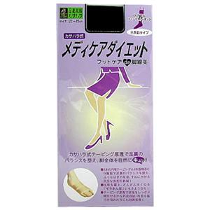 笠原式 メディケアダイエット ショートストッキング ブラック 三本指