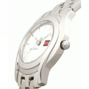 【GUCCI:グッチ】YA055513 5500L レディースウォッチ(ホワイトGRG文字盤)