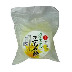 パイナップル豆乳石けん 100g 泡立てネット付